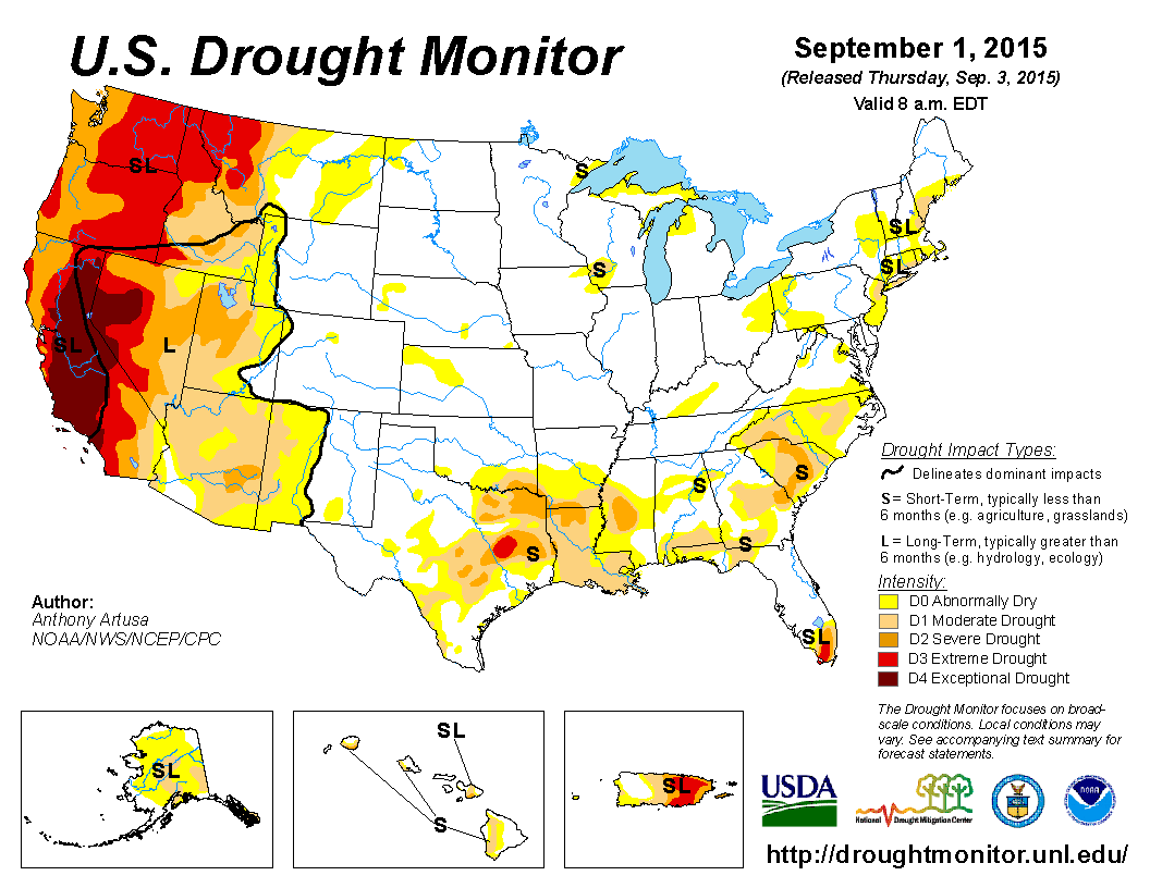 Current Us Drought Monitor Current Drought, Drought Forecasting, Seasonal Hydrologic Outlook
